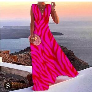 Vibrant Pink Sleeveless Dress - NWOT
